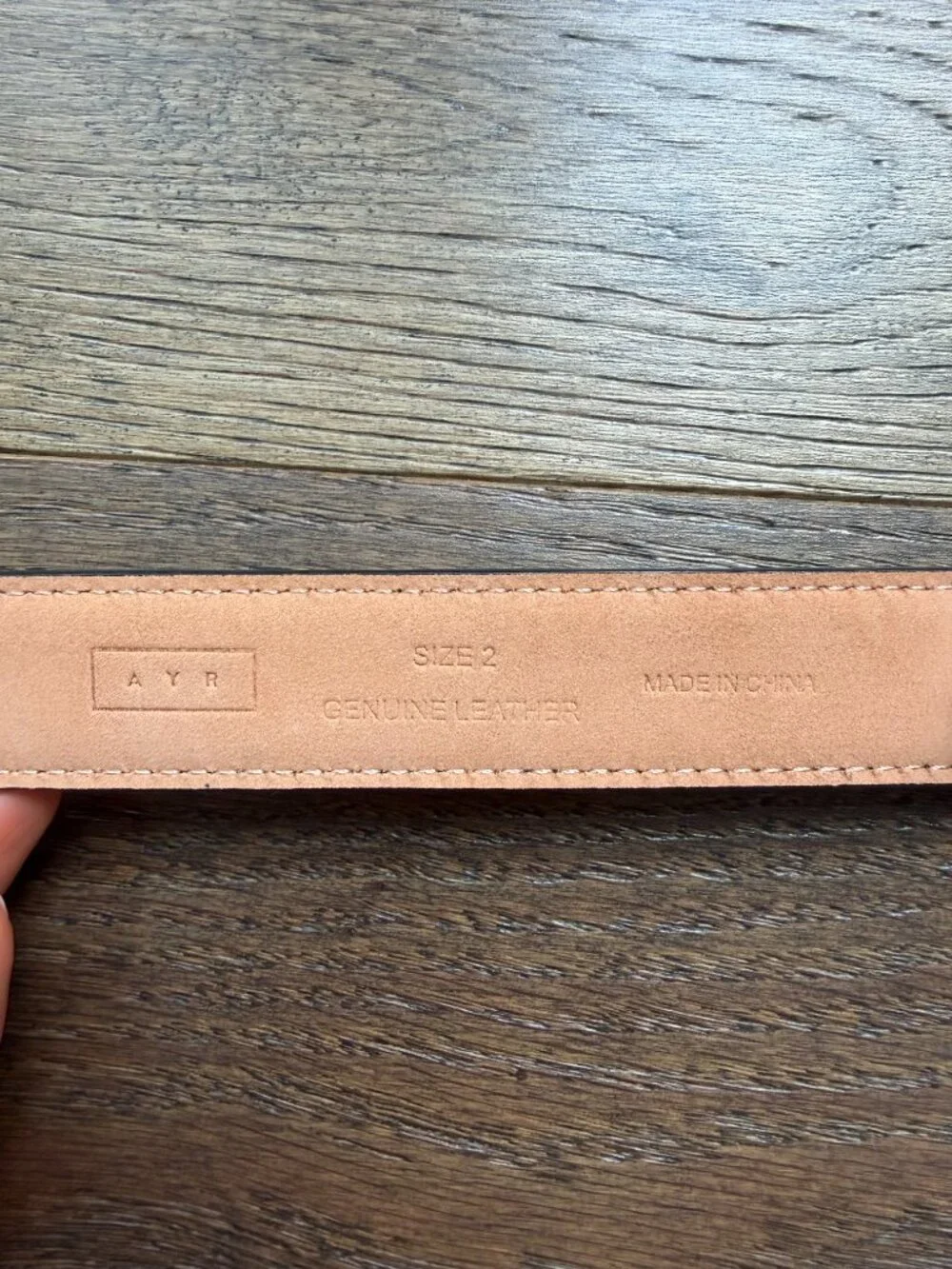 AYR The Essential Belt - Black, Size 2 (Medium)
